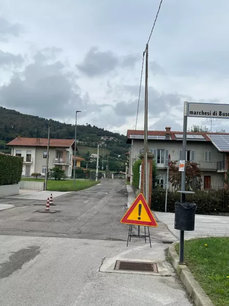 I lavori in via Pes di Villamarina