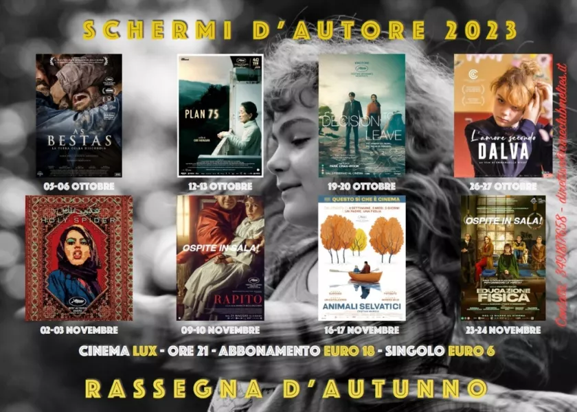 Da giovedì 5 ottobre Schermi d'autore al cinema Lux: si parte con la rassegna d'autunno