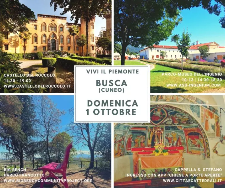 Molte opportunità turistiche domenica prossima a Busca