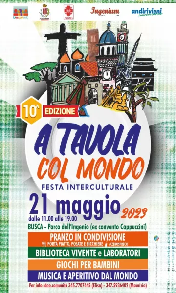 Domenica 21 maggio “A Tavola col Mondo” 