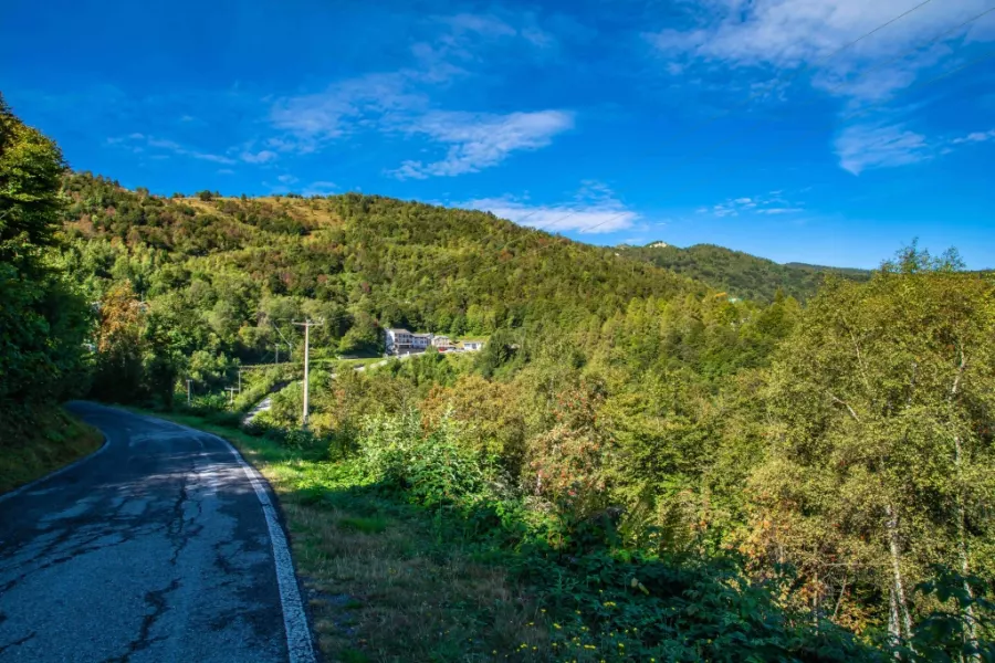 Un panorama del territorio di valmala