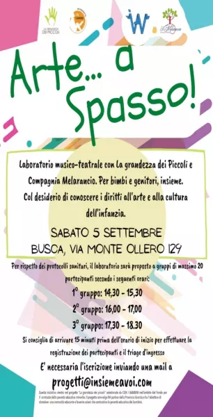  Il 5 settembre in Villa Ferrero (via Monte Ollero 129) si svolgerà l'iniziativa dal titolo “Arte… a spasso!”