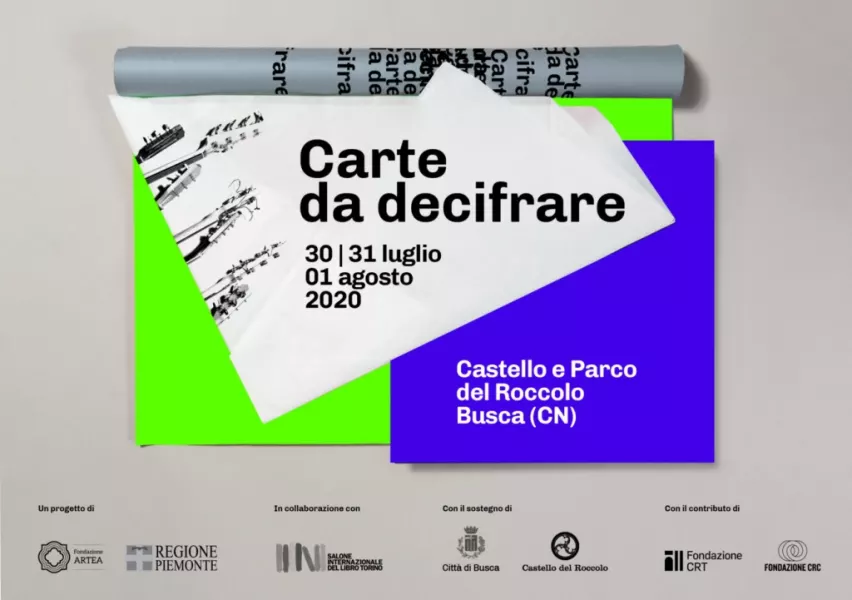 Carte da decifrare giovedì 30, venerdì 31 luglio e sabato 1° agosto, dalle ore 18,30 nel parco del castello del Roccolo 