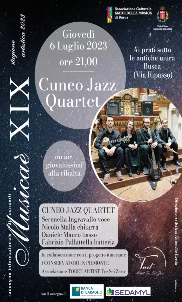 Giovedì 6 luglio jazz ai prati sotto le antiche mura