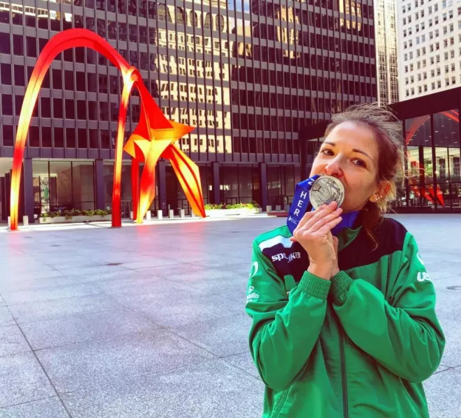  Maria Chiara Eandi  ha portato a termine la maratona di Chicago nell’ottimo tempo di  4h05'05