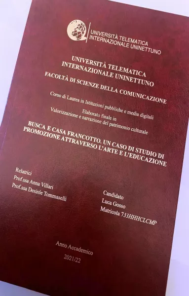 Casa Francotto, un caso di studio per tesi di laurea