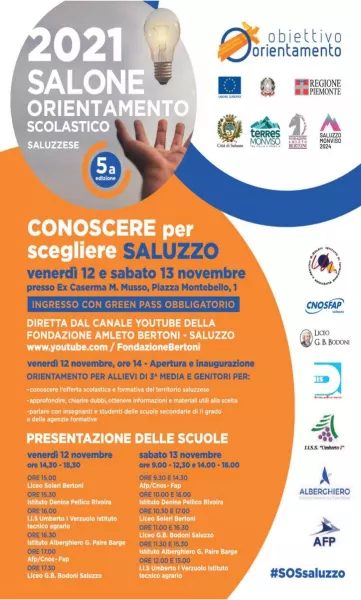 Oggi e domani  a Saluzzo il Salone dell’orientamento scolastico