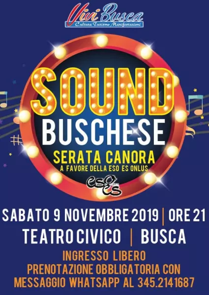 Alle ore 21 al Teatro Civico Serata canora a favore di Eso onlus