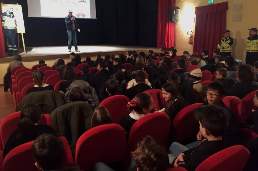 Sabato scorso lezione speciale al Teatro Civico per gli allievi di quarta