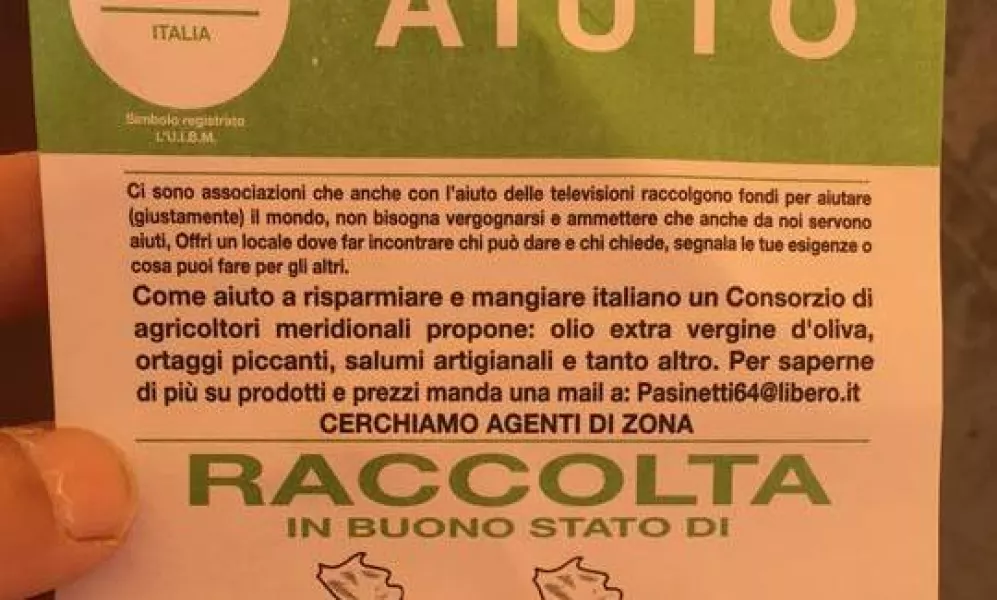 Comune ribadisce che non è nota nessuna associazione regolare e autorizzata che svolga una campagna di raccolta di indumenti e biancheria “in buono stato”, diffondendo volantini, spesso incollati con adesivo alle porte e vicino ai campanelli di casa