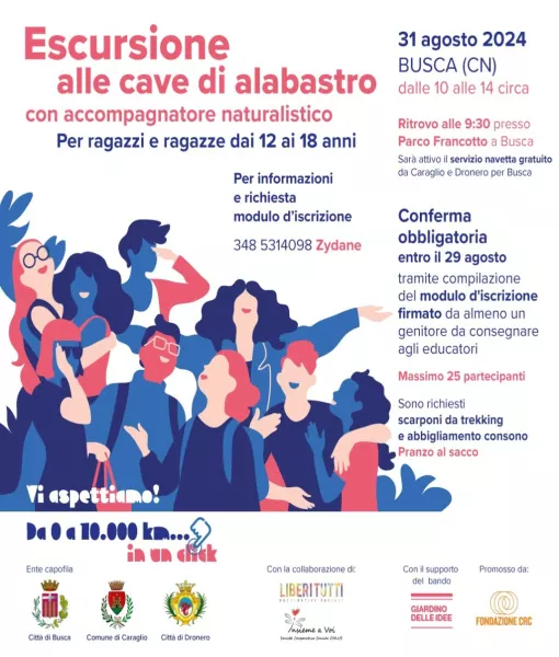 Il 31 agosto visita alle cave di alabastro per i giovani del territorio Busca-Dronero-Caraglio