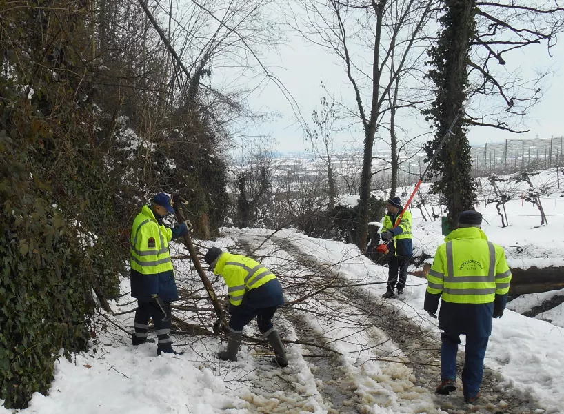 Volontari al lavoro