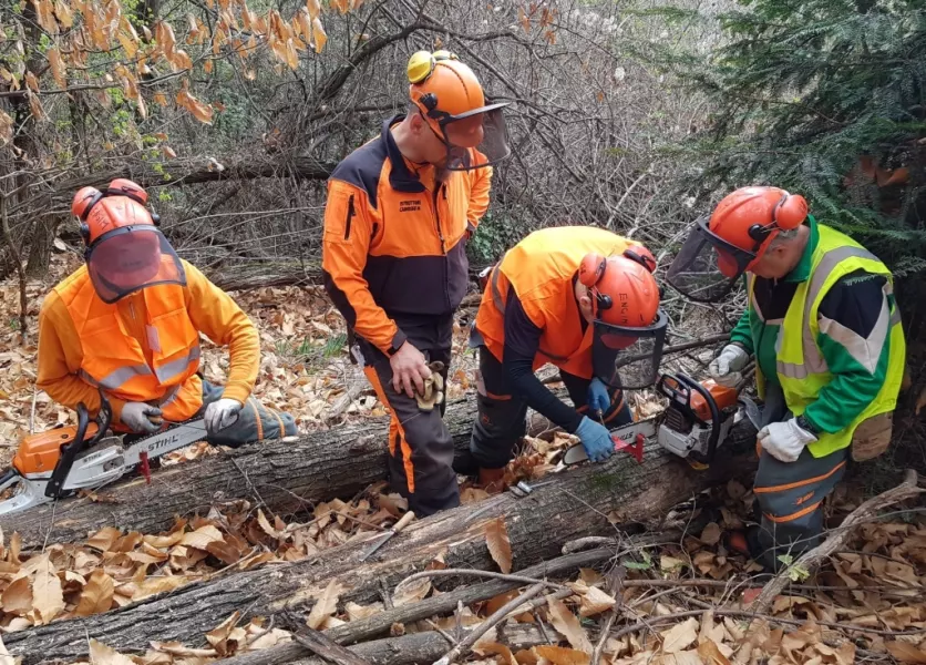 Si è concluso venerdì 18 marzo il primo corso motosega organizzato a Busca dall'ente Engim Formazione di Chieri