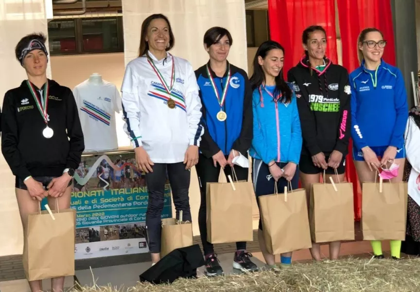 Al Campionato italiano master di Cross con ottimo 5° posto nelle SF35 di Ramona Bertaina 