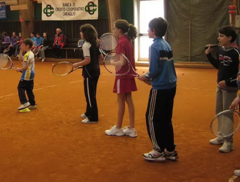 Lezioni per piccoli tennisti