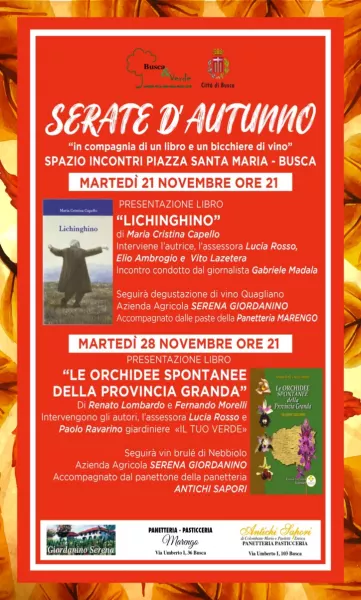 Serate d'autunno nello spazio Incontri in Porta Santa Maria