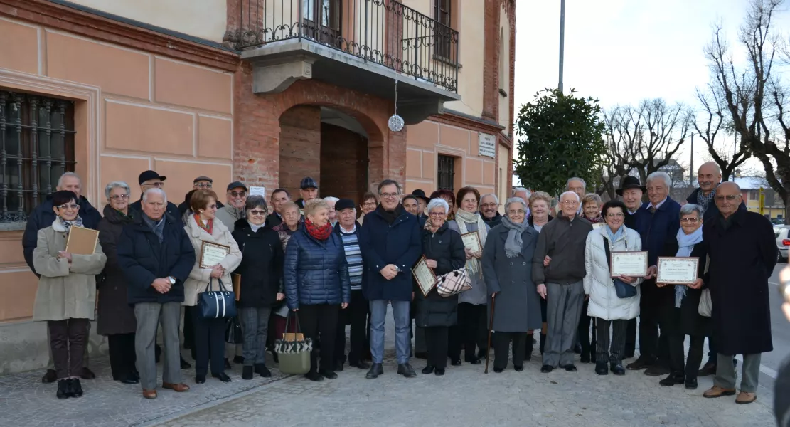 Il gruppo dei festeggiati