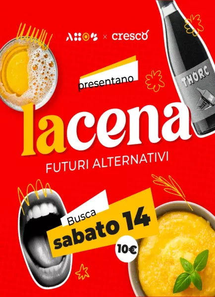 Sabato 14 ottobre nel parco dell'Ingenio 'La cena. Futuri alternativi'