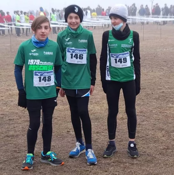 La squadra Ragazzi della Postica Buschese al Cross di Borgaretto