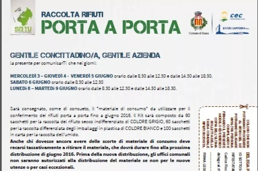 Sulla lettera di invito che ogni utente ha ricevuto a casa c'è il coupon di delega