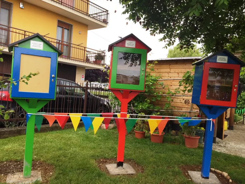 Le piccole biblioteche nel Giardino dell'infinito