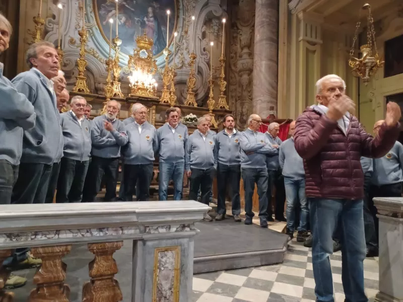 Un momento del concerto presentato da Giangi Giordano