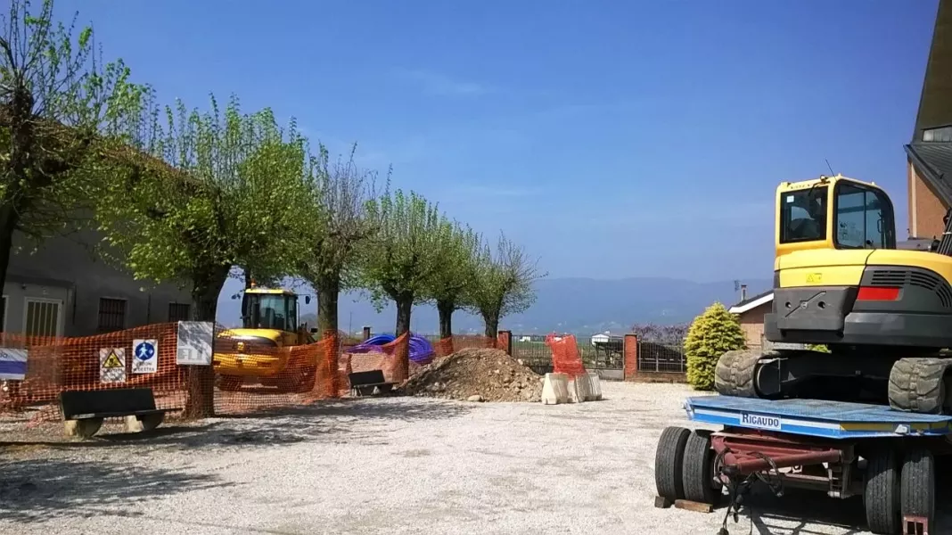 Apertura dei lavori all'acquedotto in frazione San Vitale