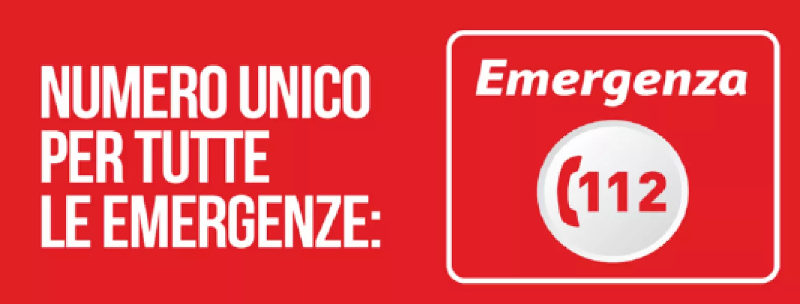 Da oggi è il numero da comporre per ogni tipo di emergenza