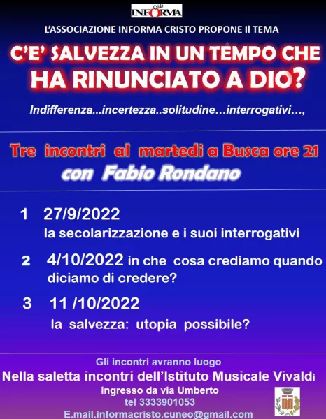 Ciclo di incontri con Fabio Rondano