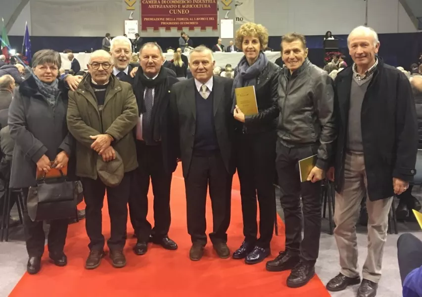 I premiati buschesi con gli assessori Gian Franco Ferrero e Carla Eandi