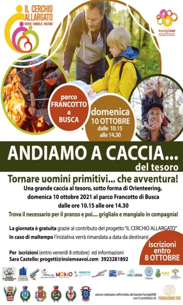 Domenica grande caccia al tesoro nel parco Francotto