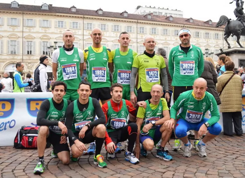 Alcuni dei buschesi che hanno partecipato alla Maratona di Firenze