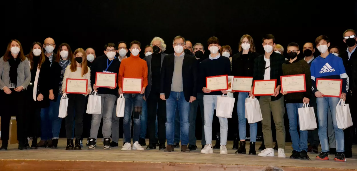 I premiati della scuola secondaria di primo gardo