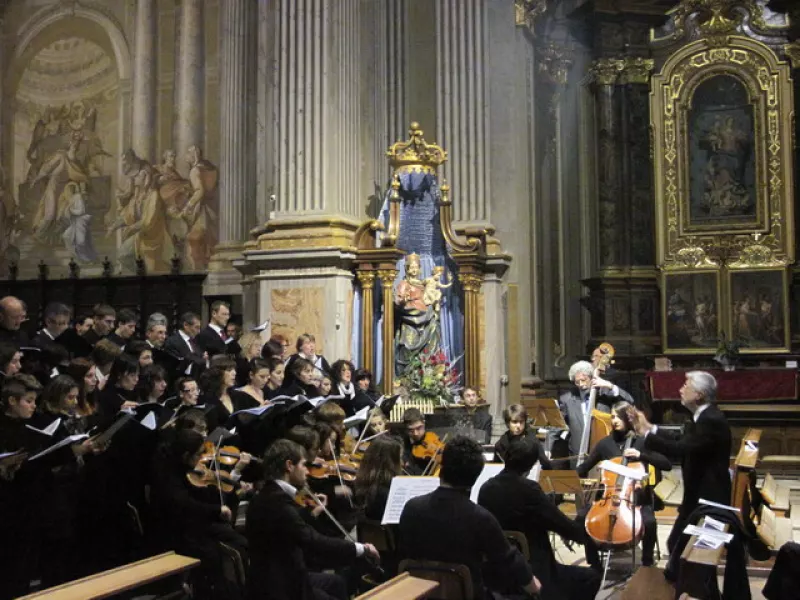 Il coro e l'orchestra del Vivaldi