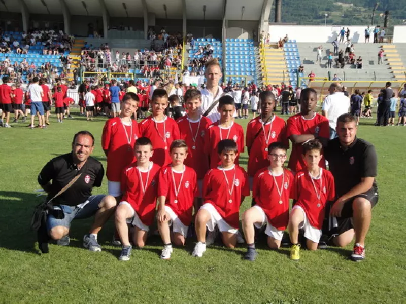 I Pulcini 2003 del Busca al torneo della Valle d'Aosta