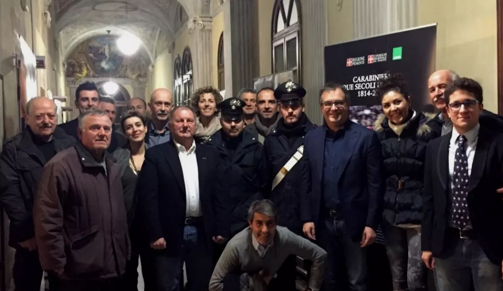 Al termine del Consiglio comunale è stata inaugurata nel corridio del municipio  la mostra fotografica itinerante “Carabinieri. Due secoli d’Italia 1814-2014”, nell'ambito dell'assegnazione all'Arma della cittadinanza di Busca. Aperta in orario uffici fino a metà gennaio