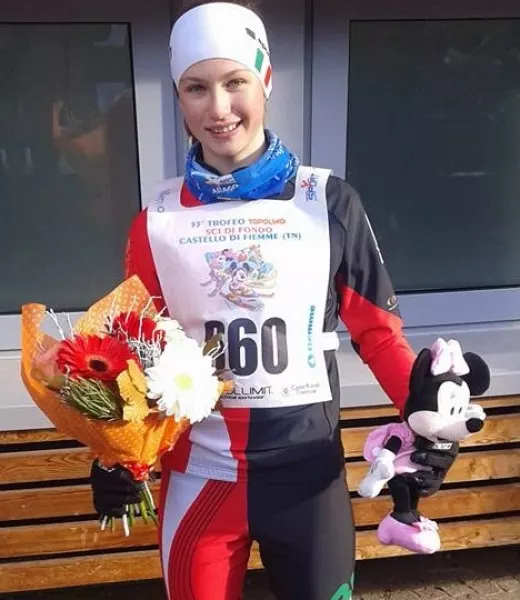 Elisa Gallo premiata ieri al Trofeo Topolino