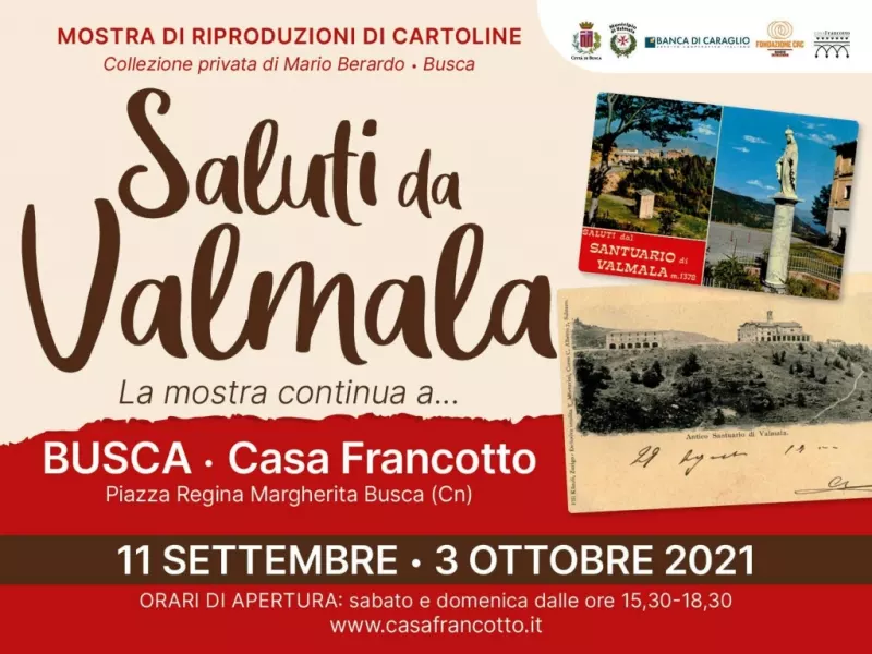 La mostra “Saluti da Valmala” nella galleria  Casa Francotto da sabato 11 settembre a domenica 3 ottobre