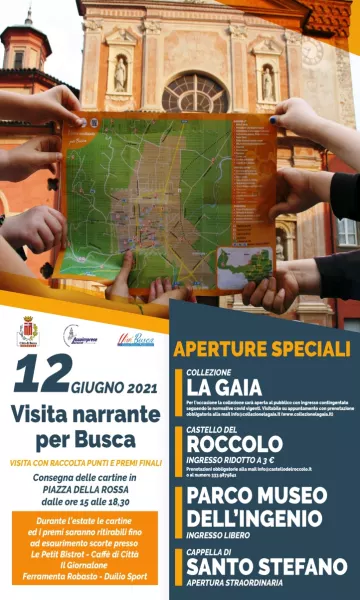 Sabato dalle ore 15 alle 18.30 in piazza della Rossa saranno consegnate gratuitamente le cartine della città con gli itinerari turistici e i richiami ai siti da visitare, ognuno dei quali sarà descritto tramite un QR code, in modo che chiunque possa svolgere, a proprio piacimento negli orari che preferisce, una o più visite narranti alla città