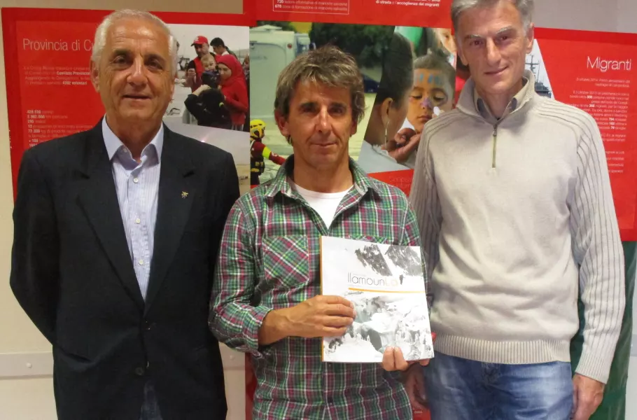 Seabastiano Audiso, al centro, con Piero Pessiglione e Pierpaolo Varrone