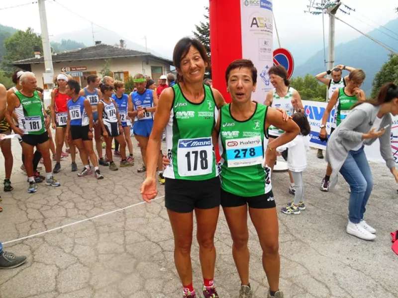 Daniela Monasterilo e Michela Bovetti all'arrivo della gara