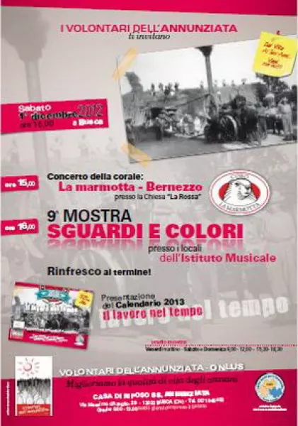 La locandina di invito all'inaugurazione