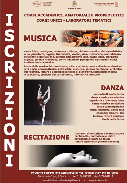 Aperte on-line le iscrizioni al Civico istituto musicale