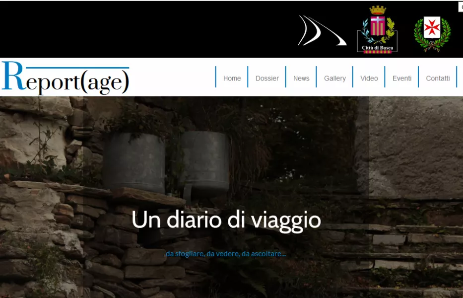 La home page di Buscareportage