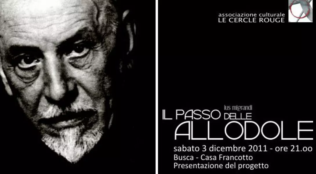 Il Passo delle Allodole è una installazione video teatrale tratta dalla novella L'altro figlio di Luigi Pirandello ed andrà in scena nella primavera del 2012