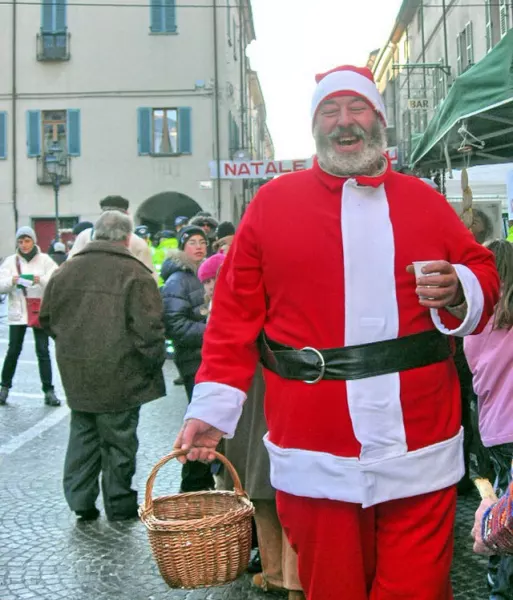 Babbo Natale in centro città