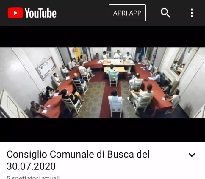 La seduta consigliare si è tenuta in presenza e aperta al pubblico nel rispetto delle norme di sicurezza dell'emergenza Covid-19 ed è stata ripresa e trasmessa in diretta streaming su Youtube Comune di Busca.