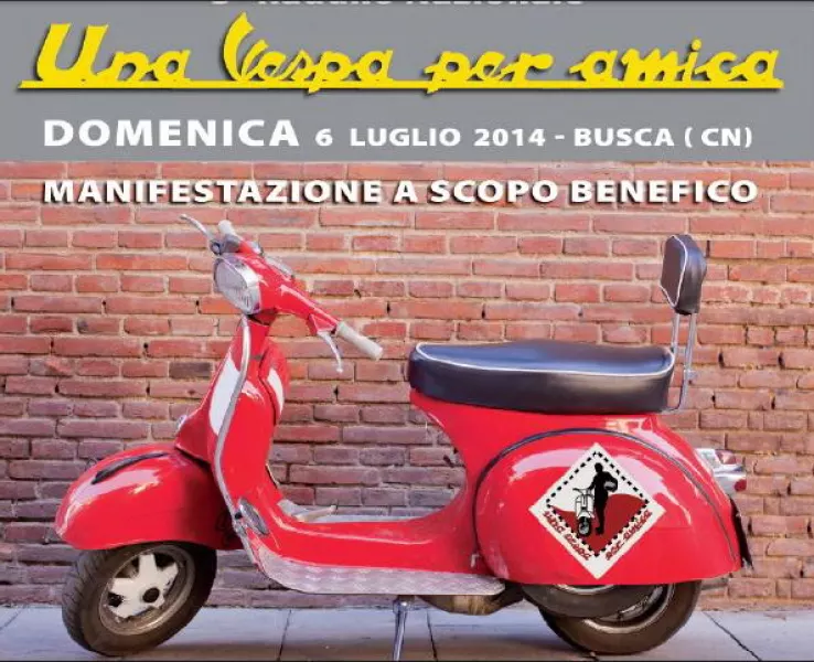 Attesi centinaia di appassionati per l'evento organizzato dal  Vespa Busca Group