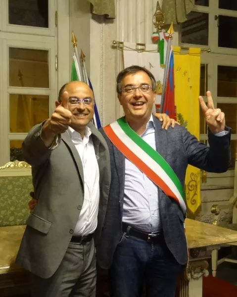 Luca Gosso sindaco uscente e Marco Gallo