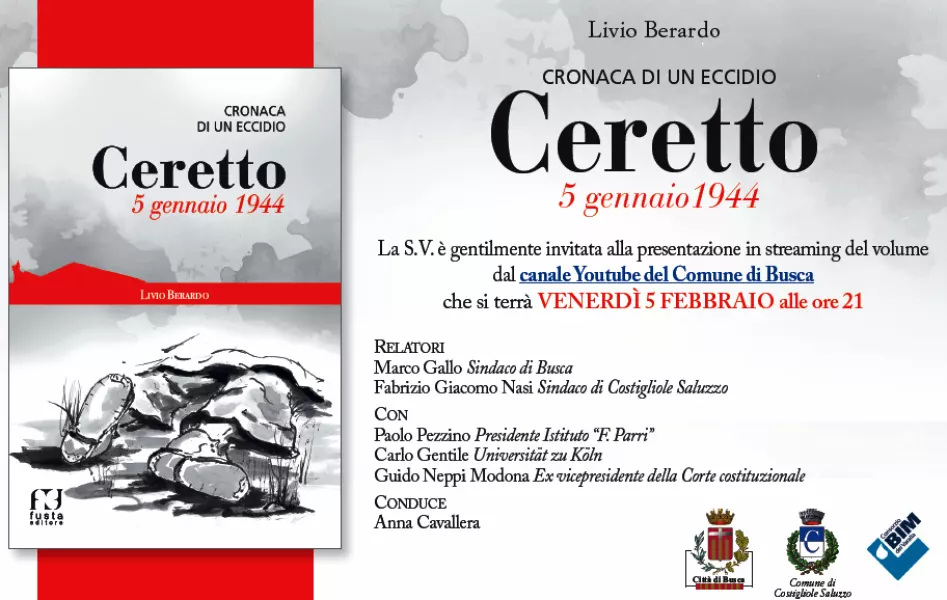 Venerdì sera si presenta la nuova edizione del libro di Livio Berardo